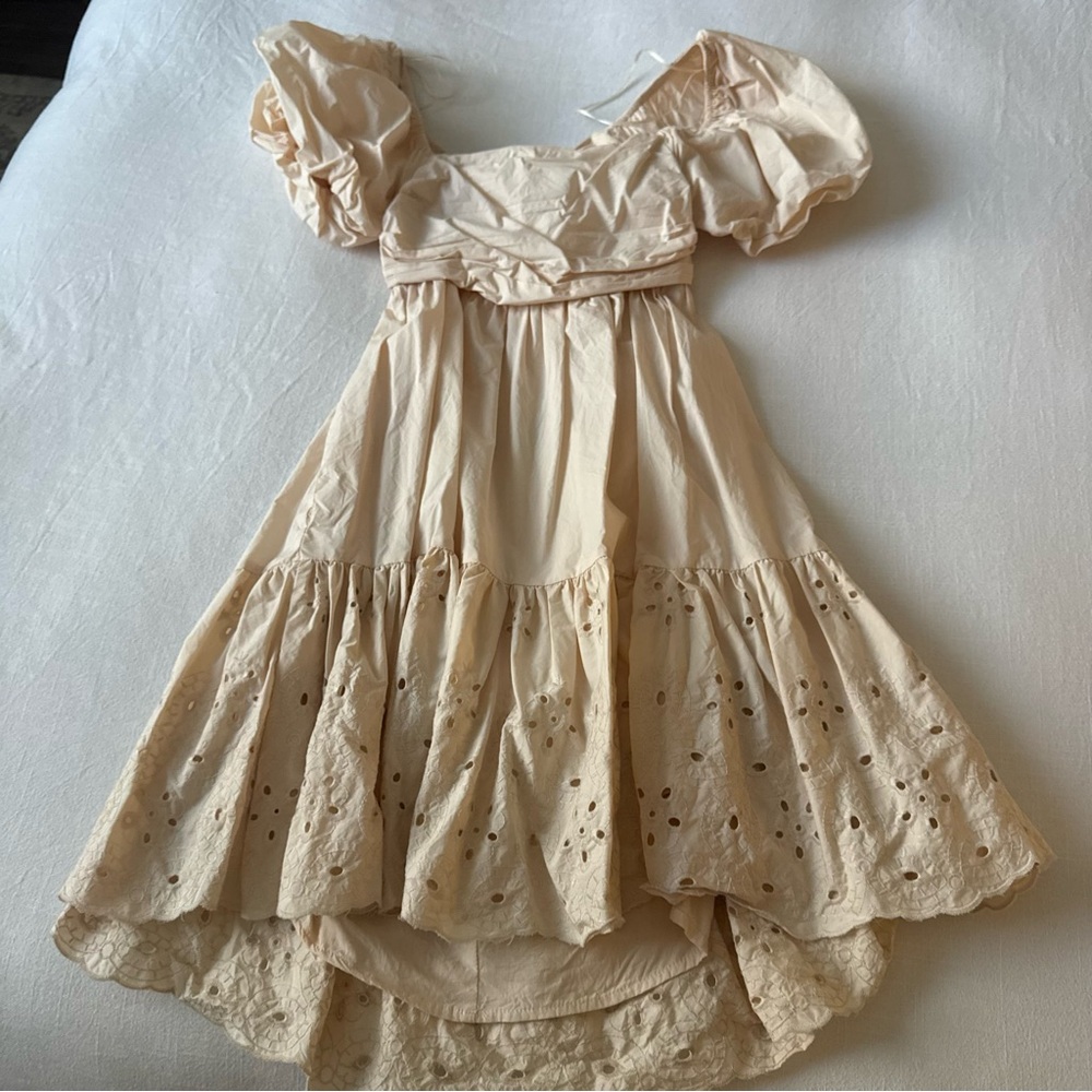 Cotton Puff Sleeve Dress